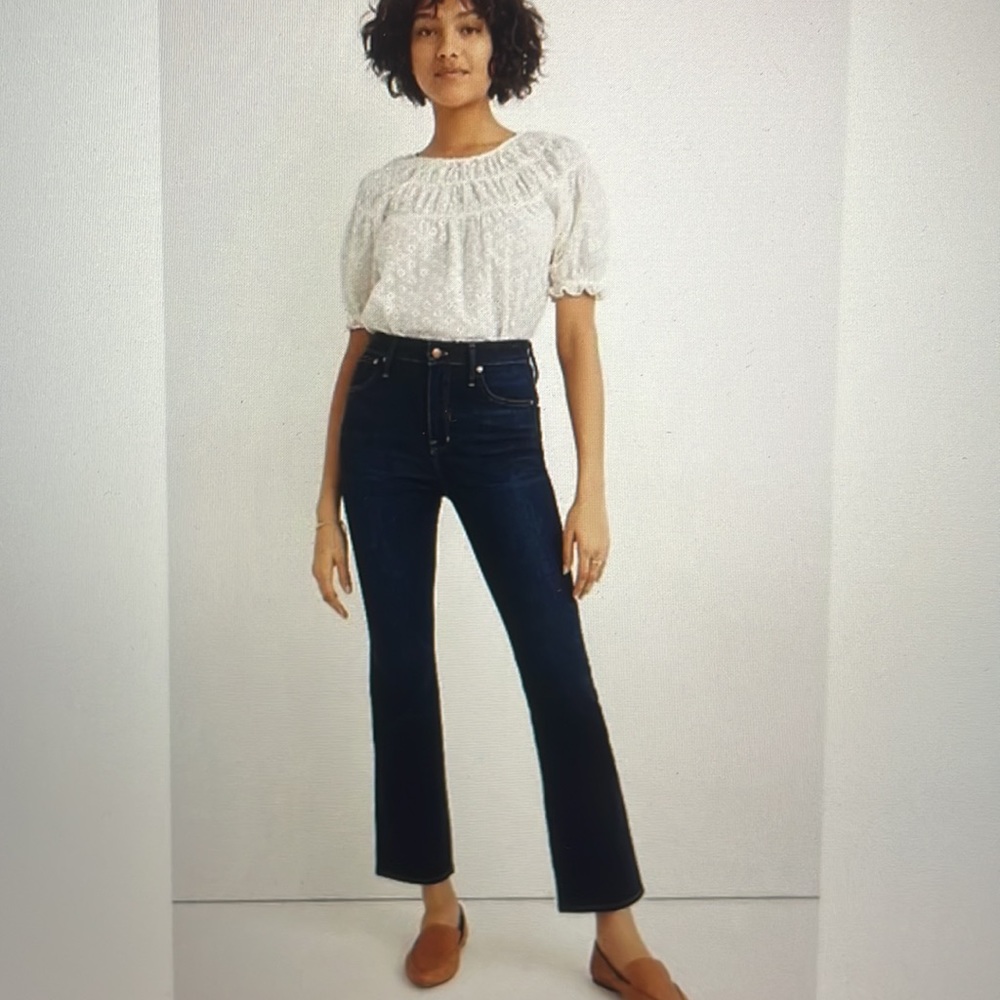 Madewell Curvy Cali Demi-boot high rise jean sz 26